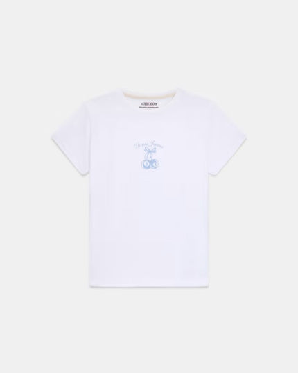Guess Jeans Cherry Tee - White/Blue