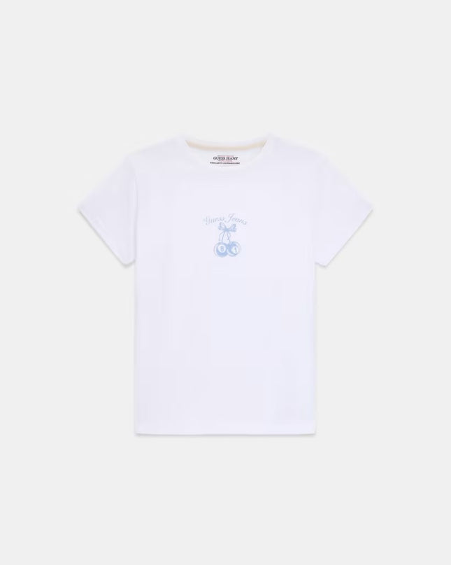 Guess Jeans Cherry Tee - White/Blue
