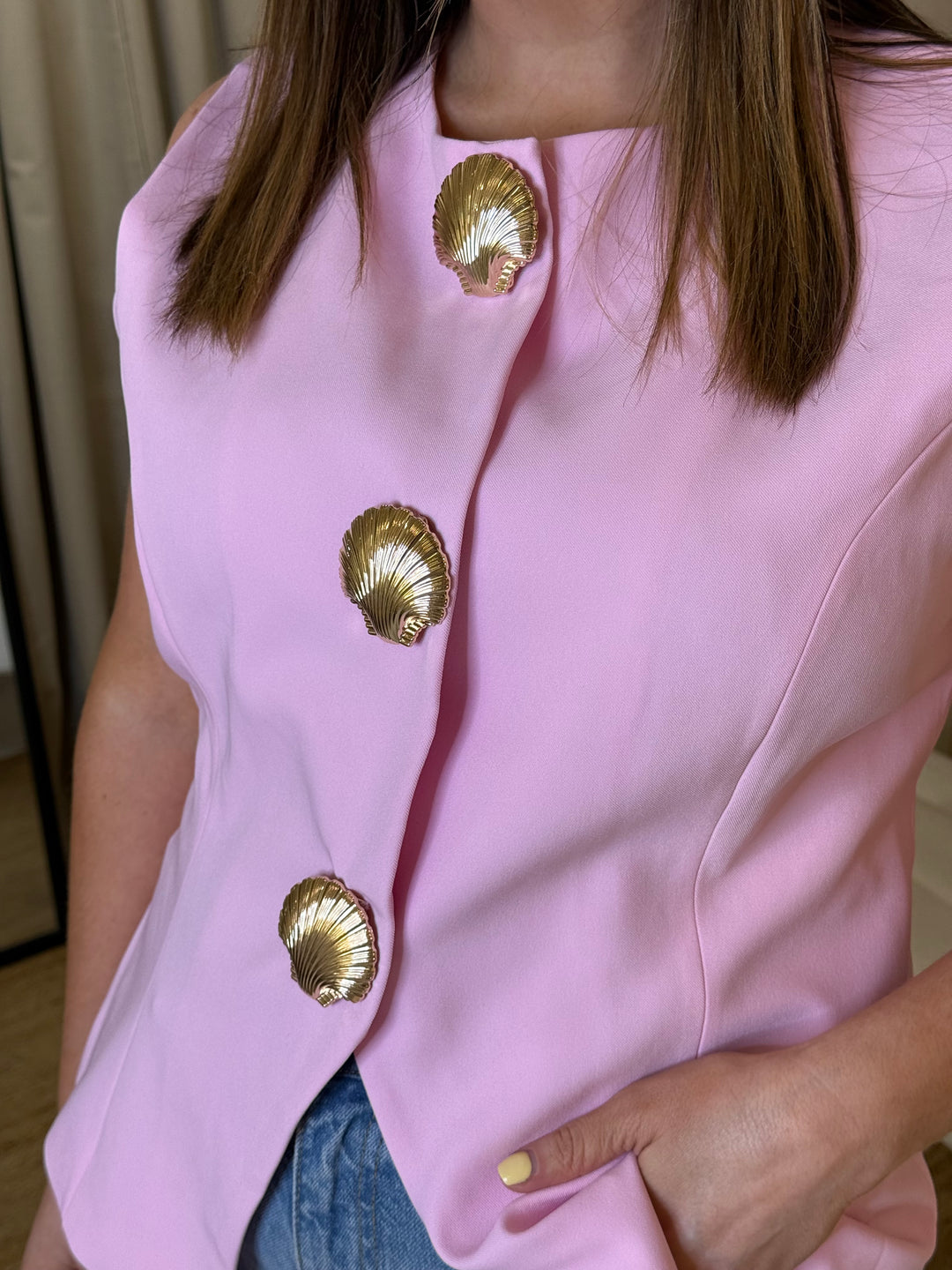Seashell Waistcoat - Pink