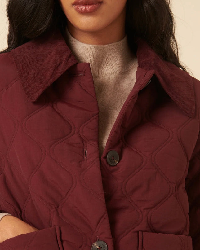 Wimslow Quilted Jacket - Burgundy