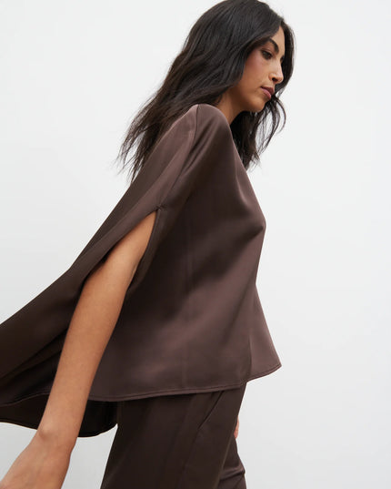 Breya Cape Floaty Satin Top
