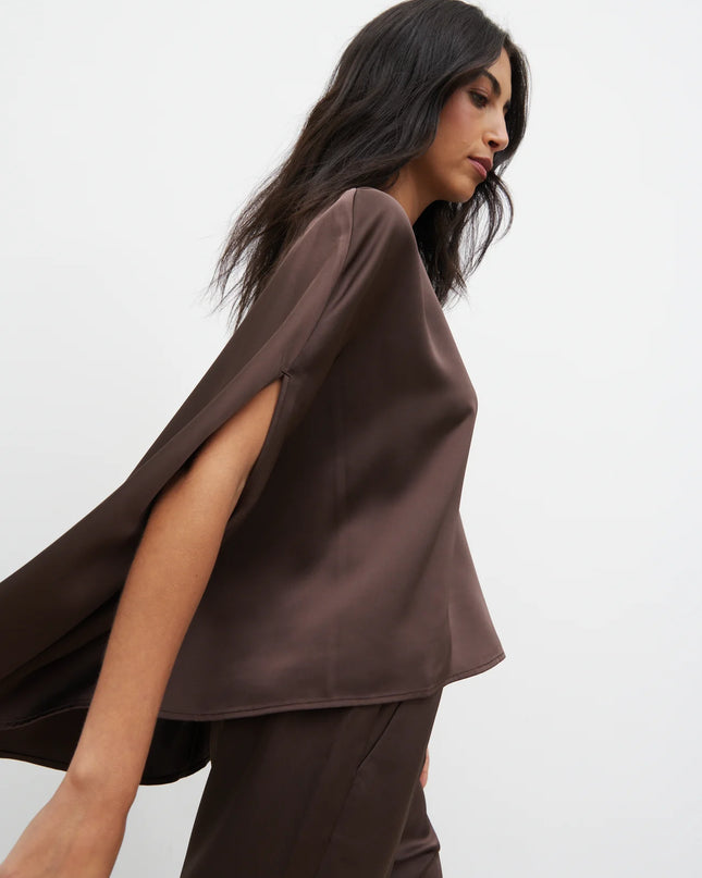 Breya Cape Floaty Satin Top