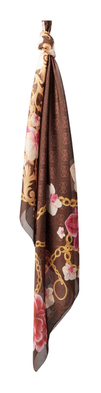 Guess Print Foulard - Brown Multi