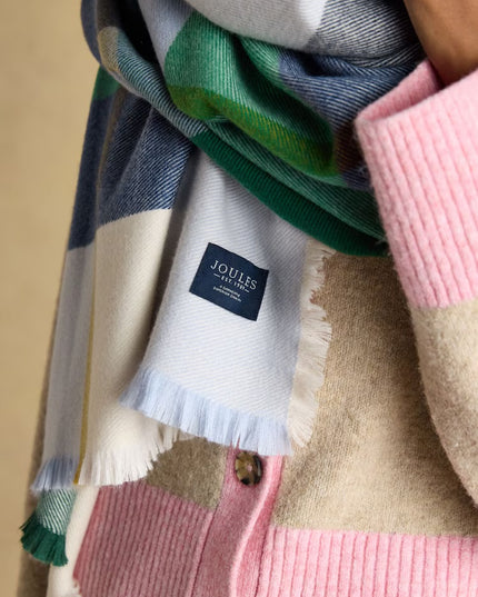 Joules Bracewell Scarf - Green Check
