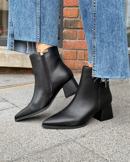 PU Ankle Boot - Black