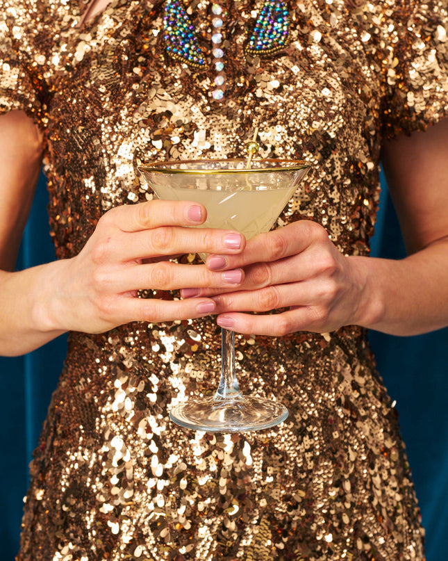 Lux Sequin Mini Dress - Gold