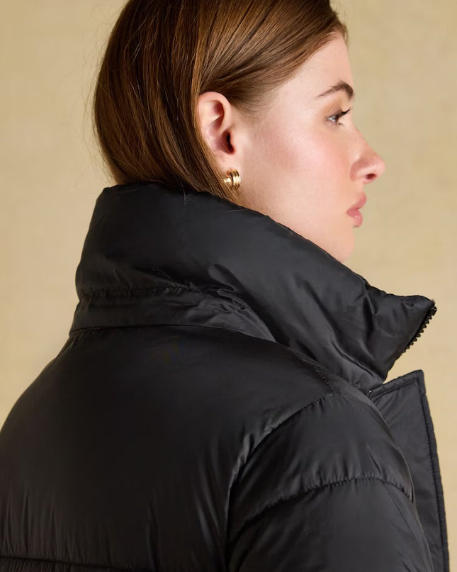 Pitchside Longline Showerproof Padded Coat - Black