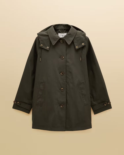 Rainmore Waterproof Button Through Raincoat -  Khaki Green