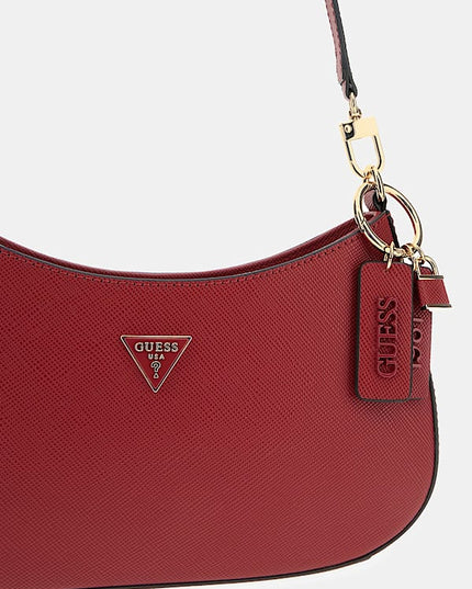Guess Noelle II Top Zip Shoulder Bag - Garnet