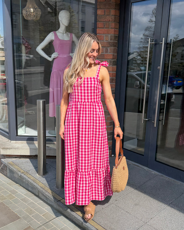 Felicia Dress - Very Berry/Pink