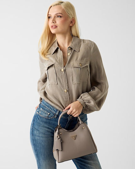 Guess Meridian Small Girlfriend Carryall - Dark Taupe