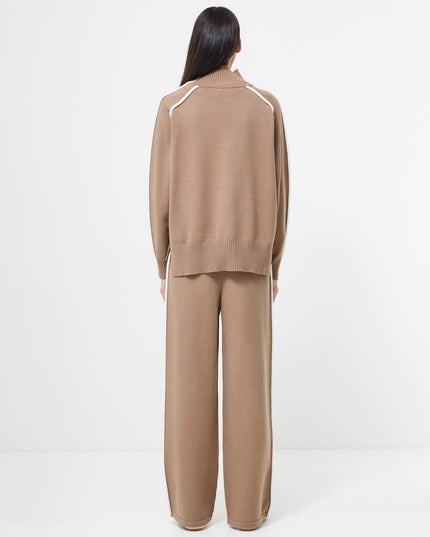 French Connection Jordan Jumper - Camel Porcelain Cream