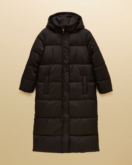 Pitchside Longline Showerproof Padded Coat - Black