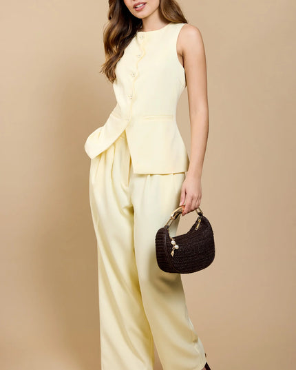 Verity Lemon Wide Leg Trousers