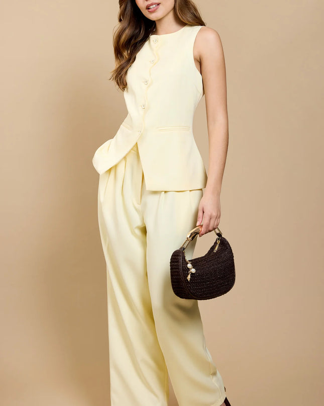 Verity Lemon Wide Leg Trousers