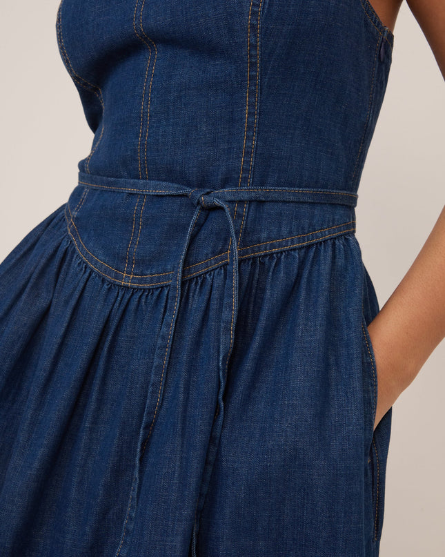 Denim Jones Midi Dress - Dark Blue