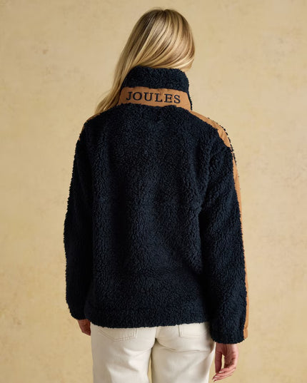 Tilly Quarter Zip Borg Fleece - Navy
