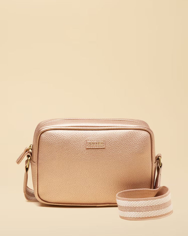 Trent Adjustable Cross Body Bag - Rose Gold