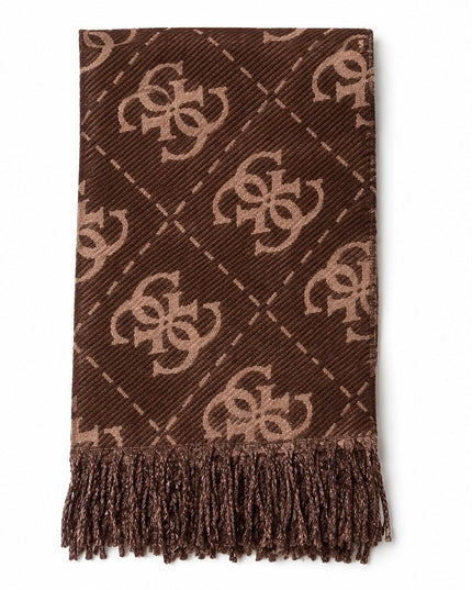 Guess Nolana 4G Logo Scarf - Brown/Chocolate