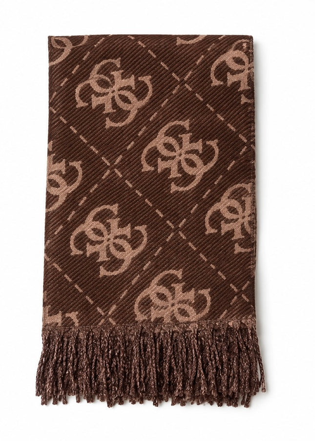 Guess Nolana 4G Logo Scarf - Brown/Chocolate
