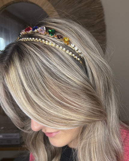 Lily Rhinestone Hairband - Multi