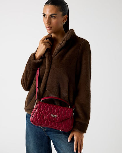 Guess Valla Top Handle Flap - Red