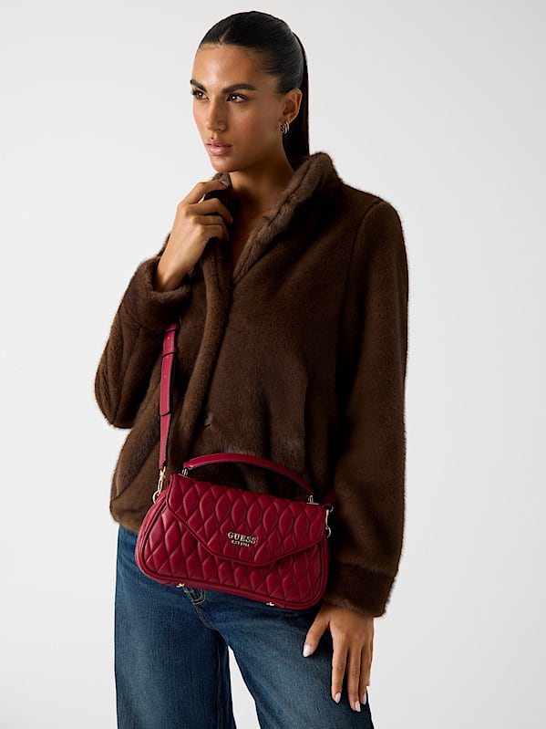 Guess Valla Top Handle Flap - Red