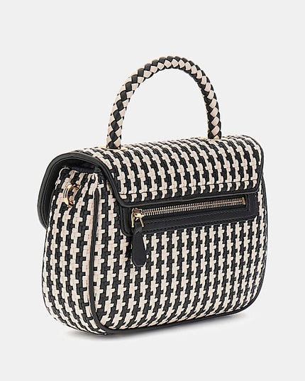 Mirema Woven Mini Handbag - Black Multi