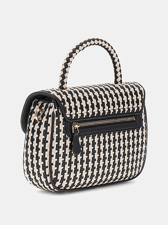 Mirema Woven Mini Handbag - Black Multi