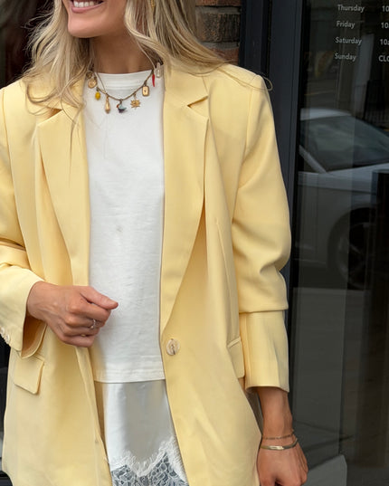 Oversized Blazer - Lemon