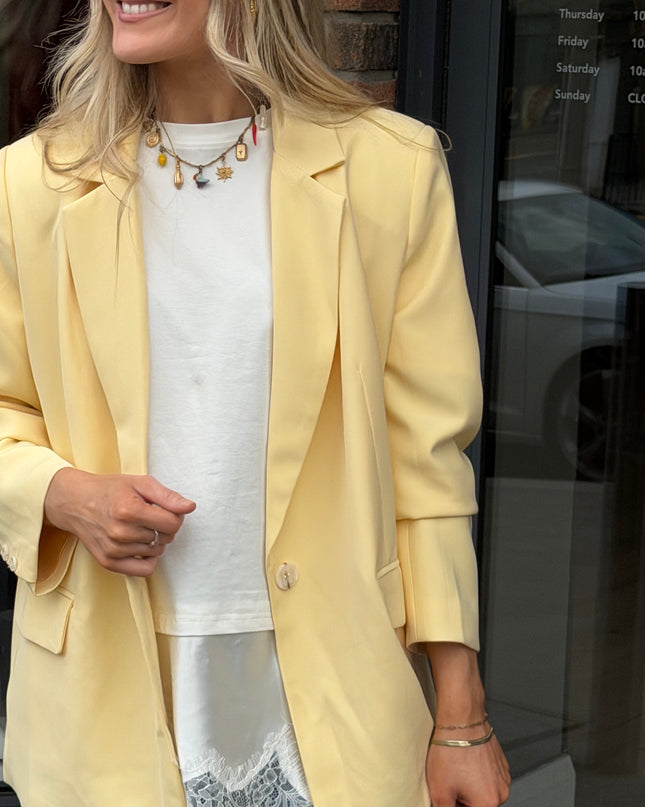 Oversized Blazer - Lemon