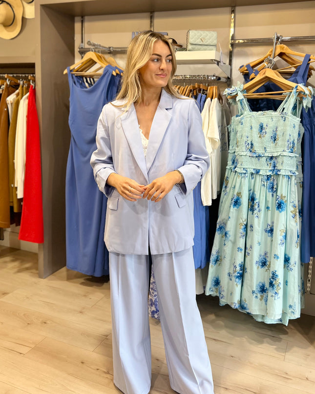 Oversized Blazer - Powder Blue