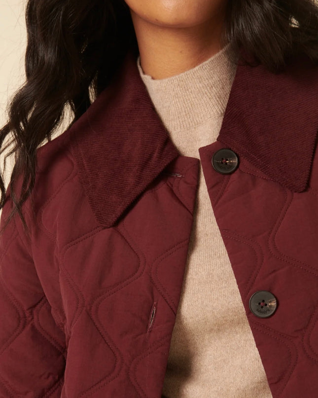 Wimslow Quilted Jacket - Burgundy