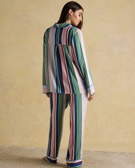 Alma Multi Stripe Woven Pyjama Set