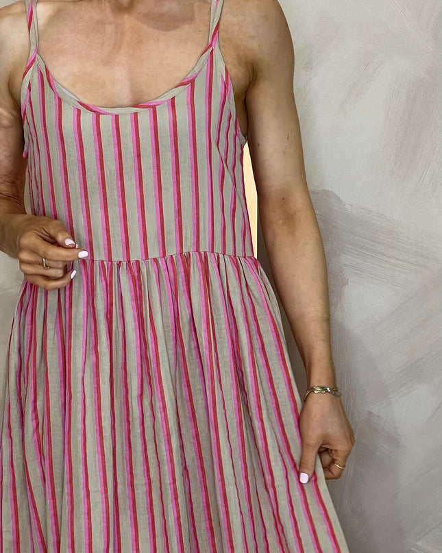 Foxa Midi Dress - Stripe