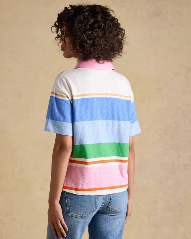 Leighton Short Sleeve Rugby Shirt - Multi Stripe