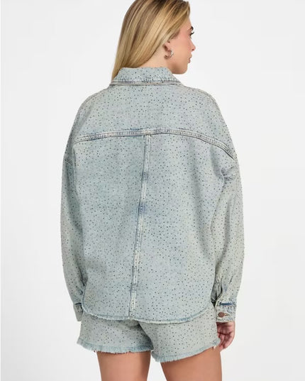 Guess Western Shacket- Denim Wash