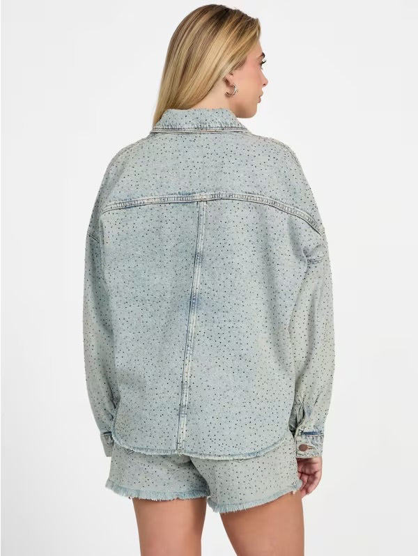 Guess Western Shacket- Denim Wash