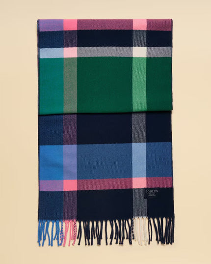 Joules Langtree Scarf - Navy & Pink