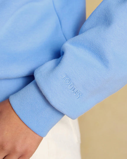 Joules Patchwork Wide Neck Sweatshirt - Blue
