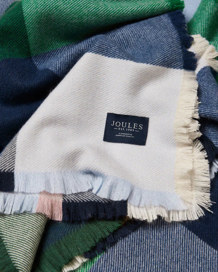 Joules Bracewell Scarf - Green Check