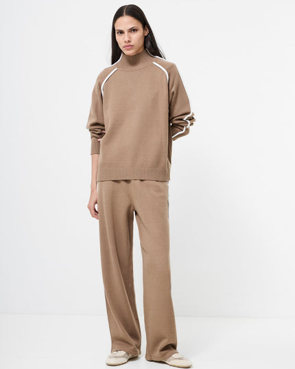French Connection Jordan Jumper - Camel Porcelain Cream