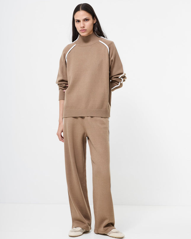 French Connection Jordan Jumper - Camel Porcelain Cream