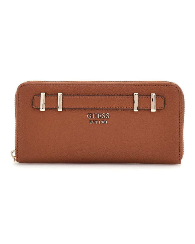 Guess Gregoria Large Zip Around - Cognac