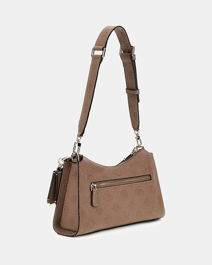 Guess Cresida II Top Zip - Dark Taupe Logo
