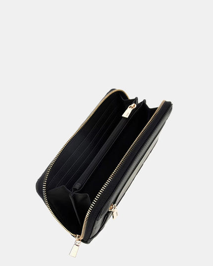 Guess Adelasia Large Zip Around Purse - Black