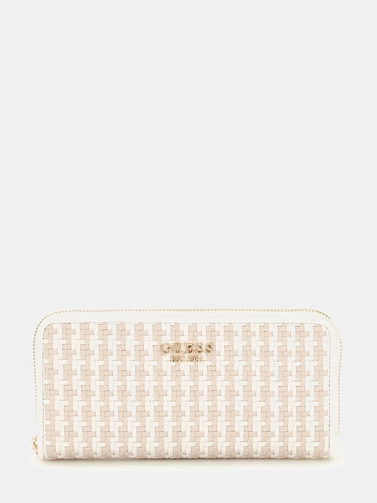 Mirema Woven Maxi Wallet - White Multi