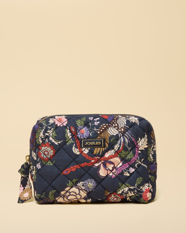 Lillia Beauty Bag - Navy Birds