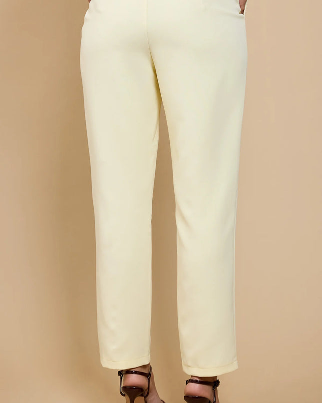 Lemon Tapered Trousers - Lemon