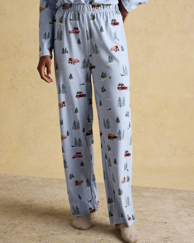 Lyla 4x4 Jersey Cotton Pyjama Set - Blue